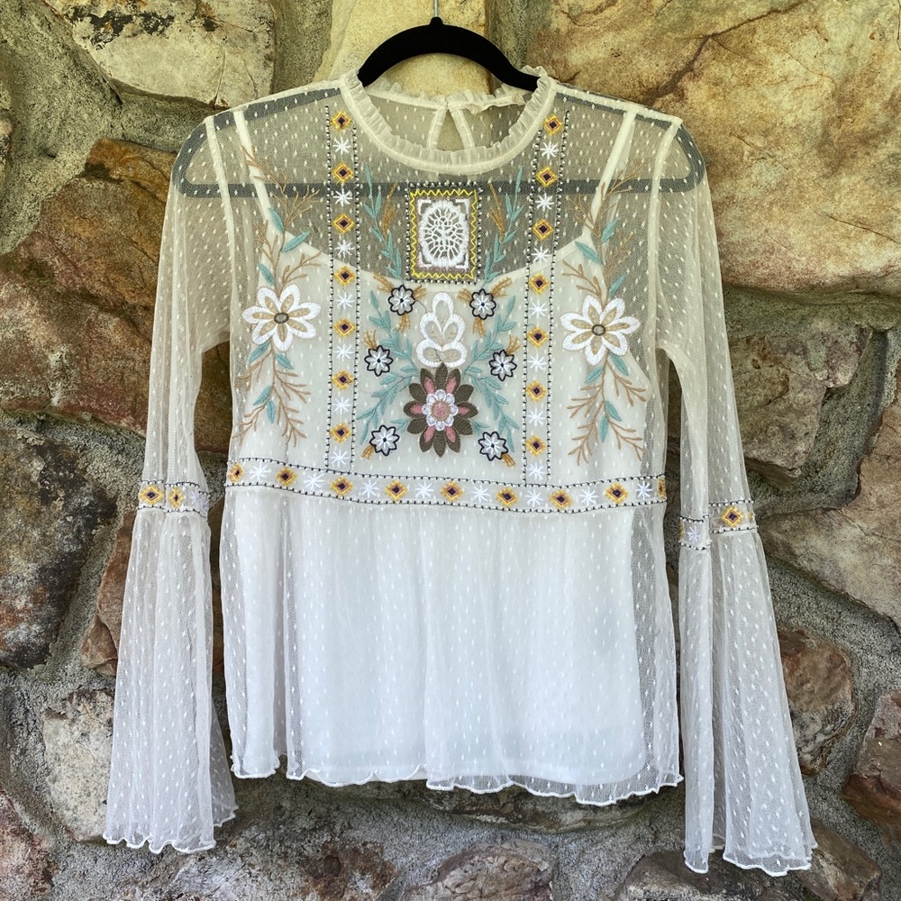 Altar’d State blouse with embroidery detail.